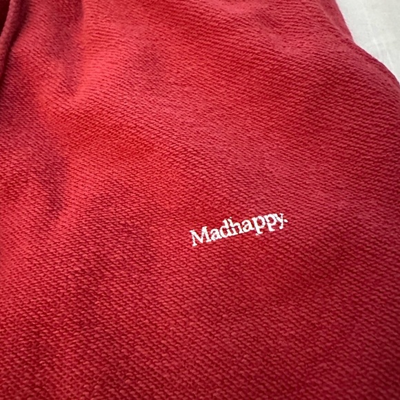 MADHAPPY Vintage Goods Heritage Red Sweatpants Pockets Red - Picture 2 of 4